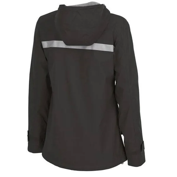 Charles River Apparel Men's New Englander Rain Jacket Black, Grey Xs