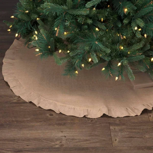 Jute Burlap Natural Tree Skirt - 48x22