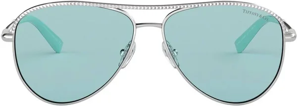 Tiffany & Co TF3062 6136D9 Silver Aviator Sunglasses