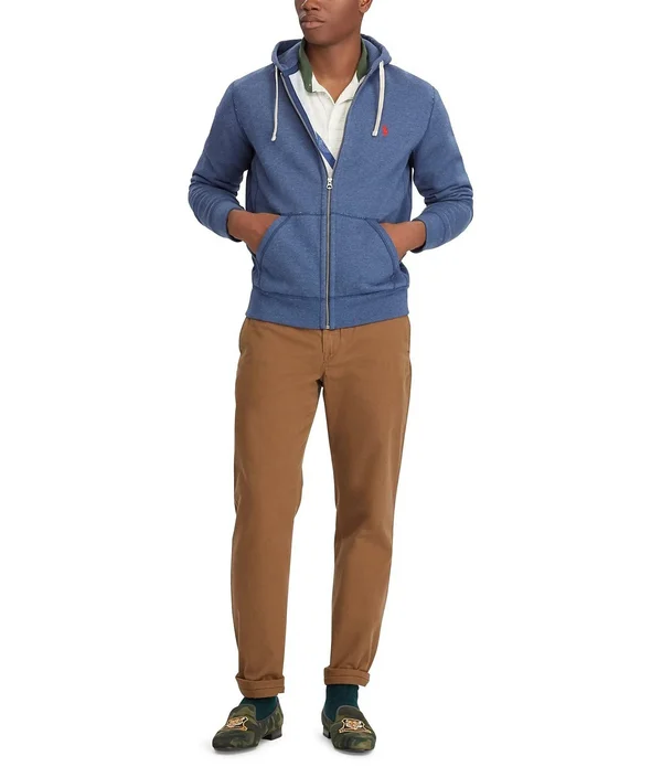 Polo Ralph Lauren Men's Fleece Hoodie - Rustic Navy Heather L