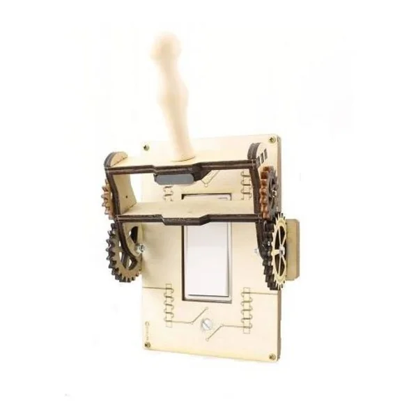 Green Tree Jewelry Steampunk Decora Rocker Throw Switch Natural Wood Light Plate Cover 8101B