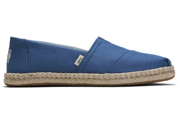 Toms Plant Dye Indigo Canvas Women's Espadrilles - Blue - Espadrilles