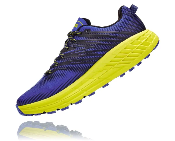 Hoka One One Men's Speedgoat (Wide) 4 Fiesta-Provincial Blue, 9.5