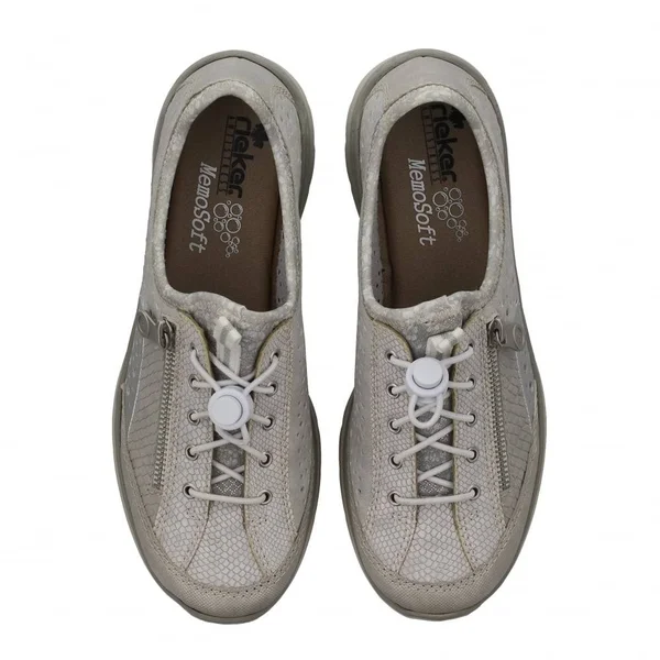 Rieker L3297-91 Off White/Silver 42 EU Womens Trainers
