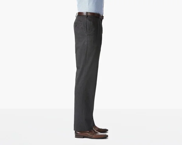 Dockers Comfort Khaki Pleat, Relaxed Fit - Charcoal Heather