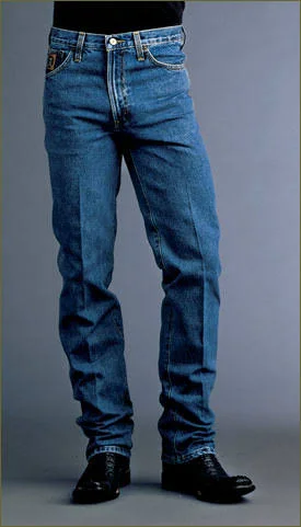 Cinch Apparel Mens Bronze Label Slim Fit Medium Stonewash Jeans, Men's, Gray