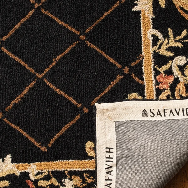Safavieh Chelsea Black 8 ft. x 8 ft. Round Area Rug