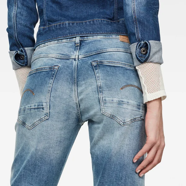 G-Star Raw Women Kate Boyfriend Jeans Medium Blue Size 18-32