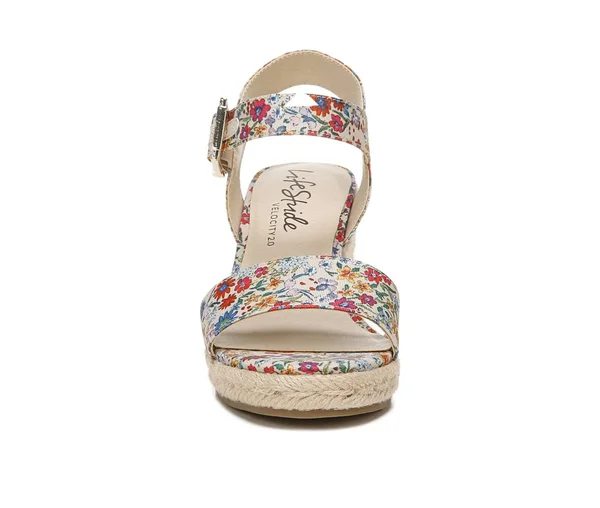 Women's LifeStride Tango 2 Espadrille Wedge Sandal - Light Brown - Size 6