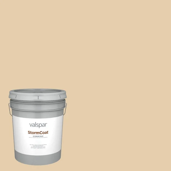 Valspar Pro Storm Coat Satin Ivoire Hgsw2177 Exterior Paint (5-Gallon), HGSW2177-147196