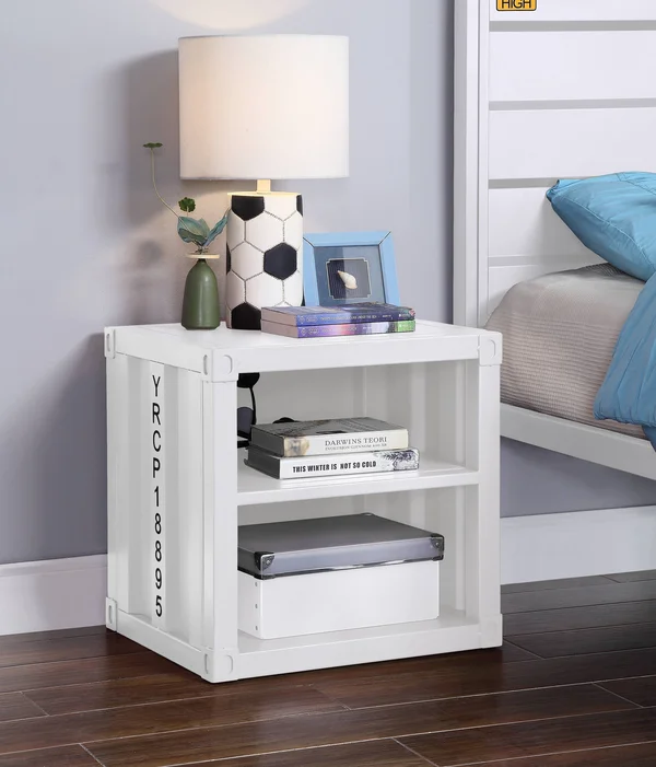 Acme Cargo Nightstand (usb) - White