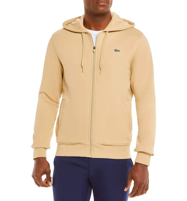 Men's Lacoste Solid Zip Hoodie 5875825 - 6, Viennese