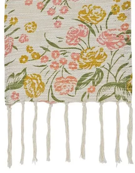VHC Brands, Madeline Floral Printed Woven Throw 60x50