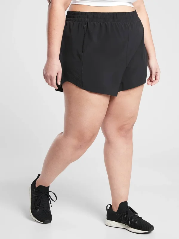 Athleta Women's Hustle 3x22 Short Black Size XL