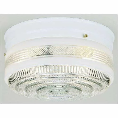 Westinghouse 6623800 Two-Light Flush-Mount Interior Ceiling Fixture, White