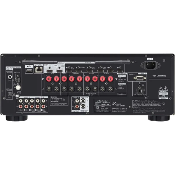 Pioneer Elite VSX-LX104 7.2 Channel AV Network Receiver - Black