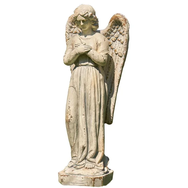Zaer ZR228647 47 in. Tall Standing Magnesium Angel Holding Heart Evangeline Statue