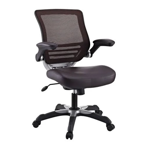 Ede Leatherette Office Chair - Brown