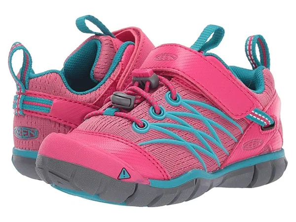 Keen Kids& Chandler CNX Shoe - 10 - Bright Pink, Lake Green