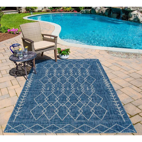 Novogratz Villa VI-08 Blue Area Rug - 3&11x22 x 5&7x22