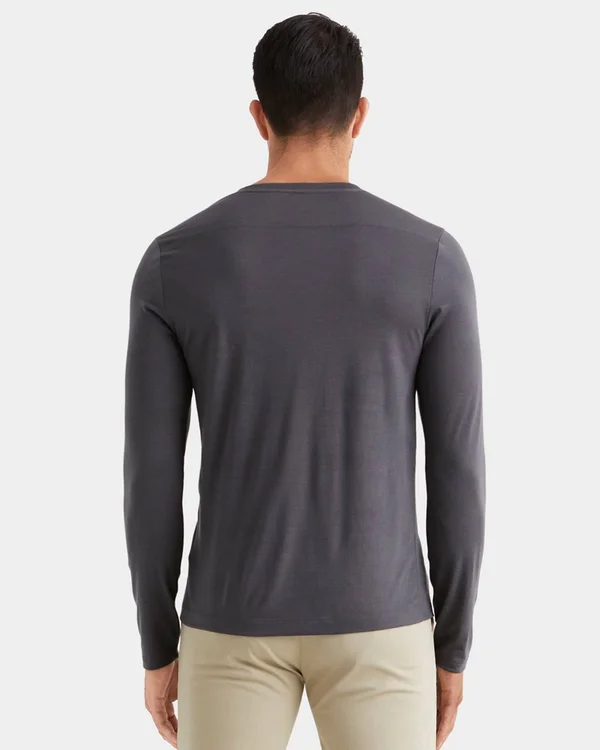 Men's Rhone Trek Wool Blend Henley, Size Small - Green