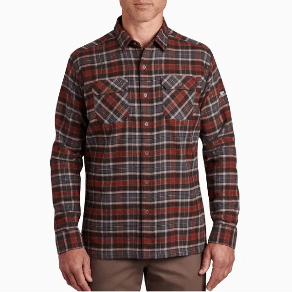 Kuhl Men's Dillingr Flannel Shirt Gray M