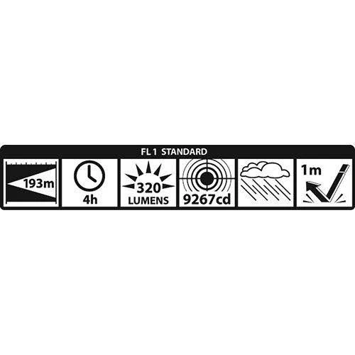 Maglite Mag-Tac LED 2-Cell CR123 Flashlight - Crowned-Bezel, Matte Bla