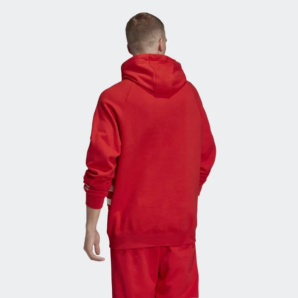 Adidas Men's Originals Big Trefoil Hoodie - Small - Red