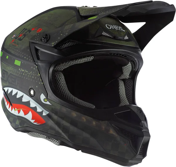 O&Neal 5 Series Warhawk Helmet - Black/Green - XL
