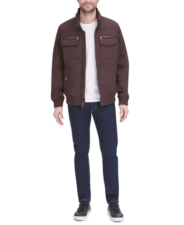 Tommy Hilfiger Transitional Jacket Men's Jacket Khaki : XX-Large