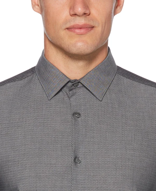 Perry Ellis Mens Slim Fit Button Down Long Sleeve Shirt