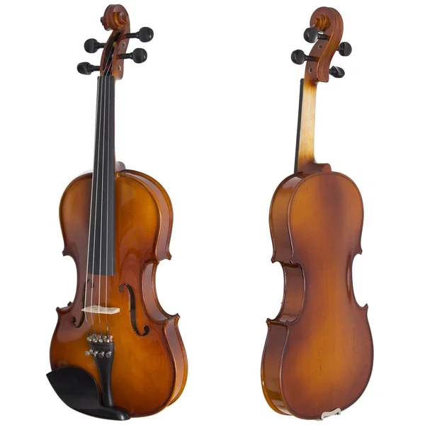 Cecilio CVN-300 Solidwood Ebony Fitted Violin with D&Addario Prelude Strings, Size 4/4 (Full Size)