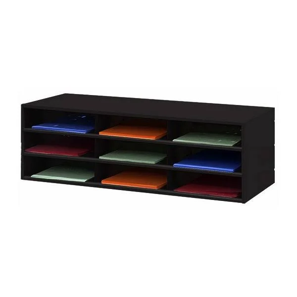 Durham 431-08 9 Opening Literature Rack - Black