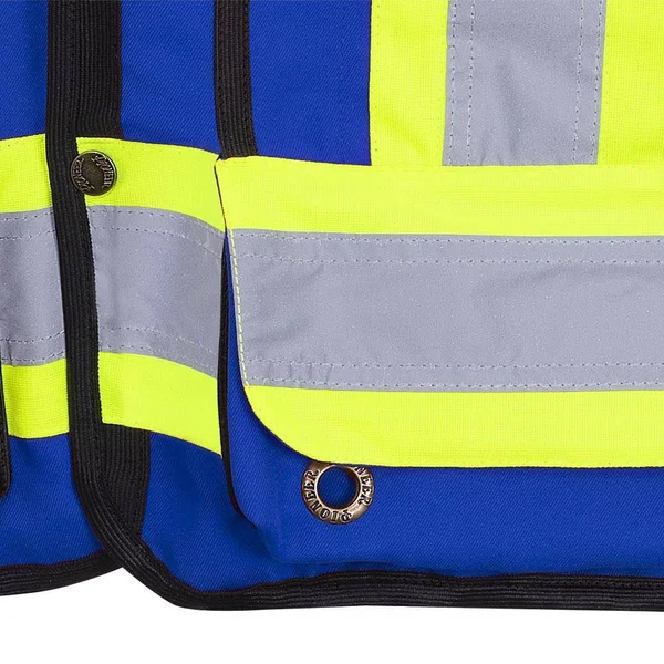 Pioneer V1010180-3XL Hi-Viz Surveyor’s Safety Vest, Royal, 3XL