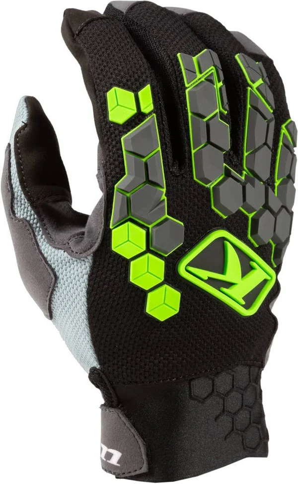 Klim Dakar Gloves Large Electrik Gecko