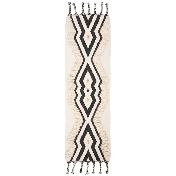 Safavieh Kenya Ivory/Black Blue 5 ft. x 8 ft. Area Rug