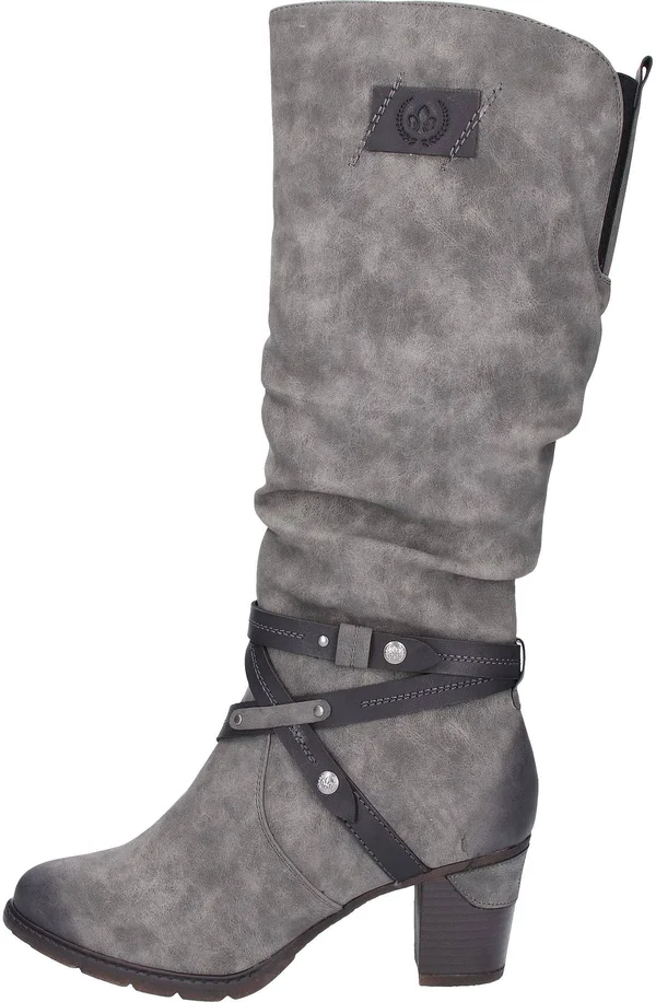 Rieker 96054-45 Womens Knee High Boots Grey 38 EU