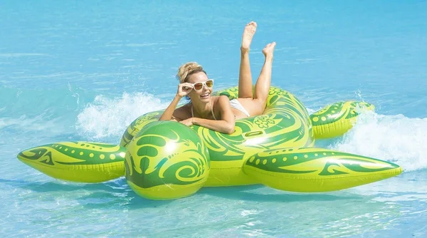 Kangaroo Sea Turtle 96" Pool Float - Green