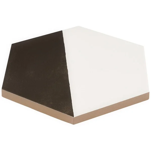 Artmore Tile Modern Hex Pop Black 7.79 in. x 8.98 in. Matte Porcelain Floor and Wall Tile (16 Pieces 6.03 Sq. ft. per CASE) - EX