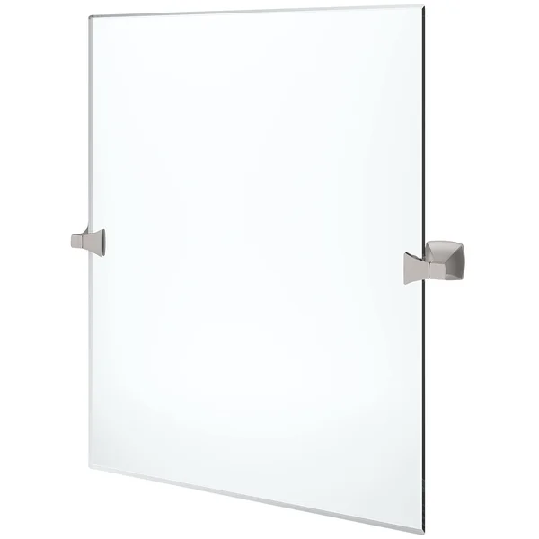 Pfister Venturi Frameless Pivoting Wall Mirror Spot Defense Brushed Nickel