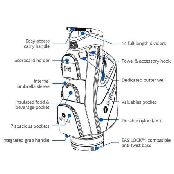 Motocaddy 2020 Club Series Golf Cart Bag