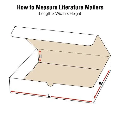 Box USA BML12104 Literature Mailers - 12x22 x 10x22 x 4