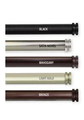 Rod Desyne Bun 1x22 Double Curtain Rod - Mahogany