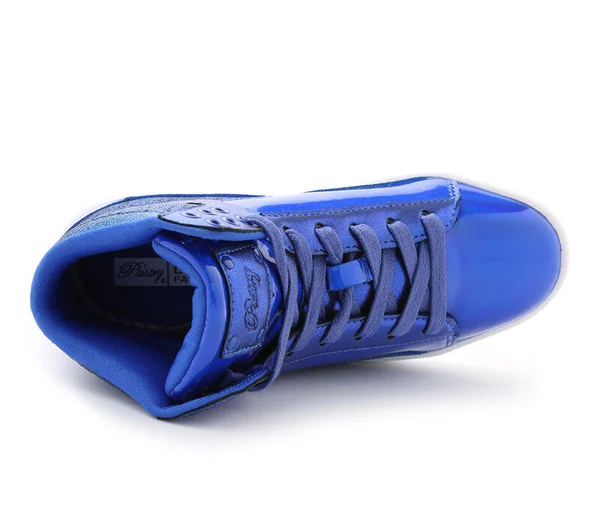 Women's Pastry Pop Tart Glitter High Top Sneaker, Size: 13, Blue