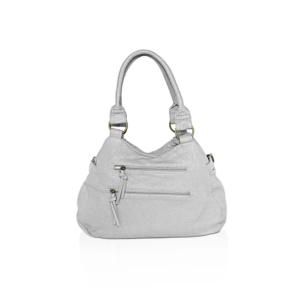 AFONiE Washable Soft Multi Pocket Shoulder Handbag Silver - Women's, Size: Large