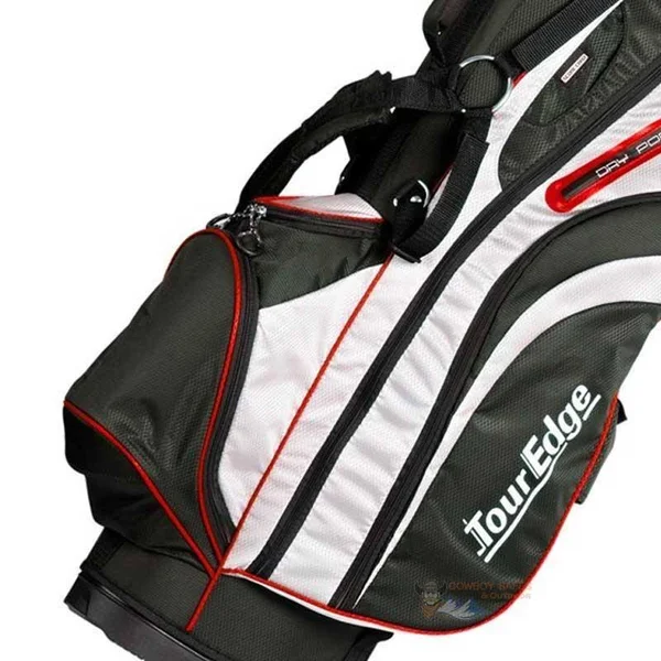 Tour Edge HL3 Golf Stand Bag Black-Silver-Red