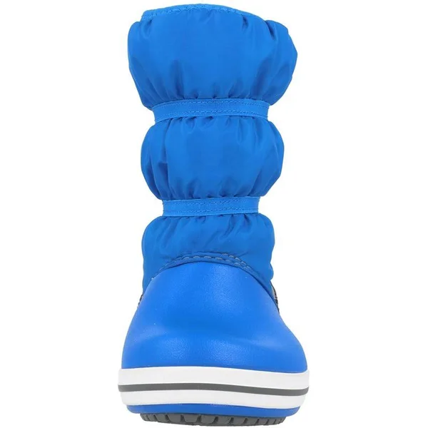 Crocs Bright Cobalt - Light Grey Kids& Crocband Winter Boot Shoes