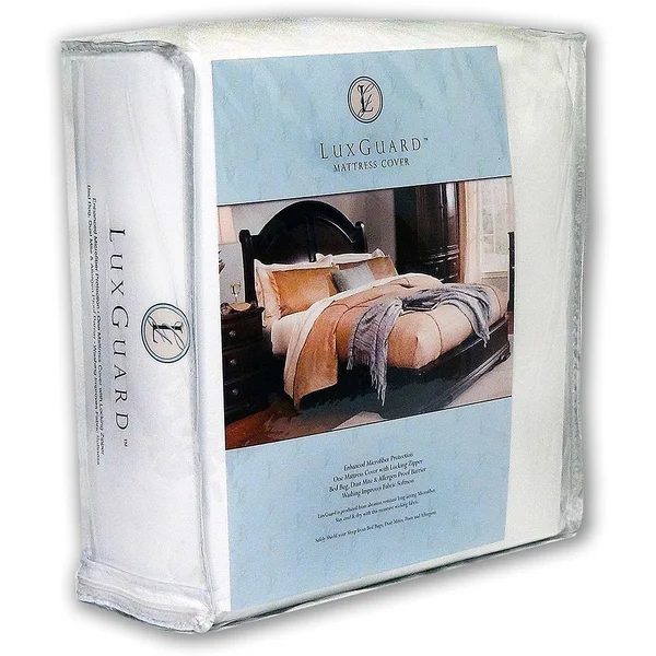 Sleep Safe ZipCover LuxGuard Bed bug - Dust Mite, and Allergen Proof Mattress Encasement, Allergy Protector Zippered Cover, Que
