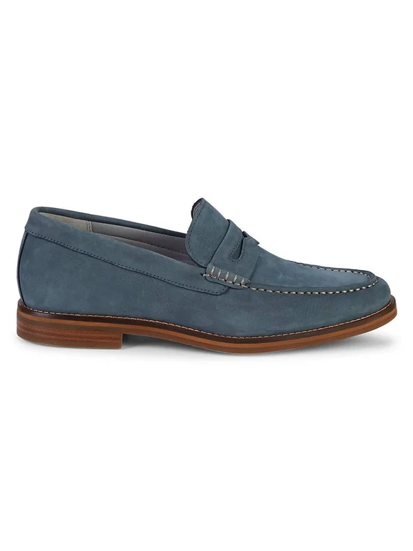 Sperry Gold Cup Exeter Suede Tassel Penny Loafers US 9.5 - Blue