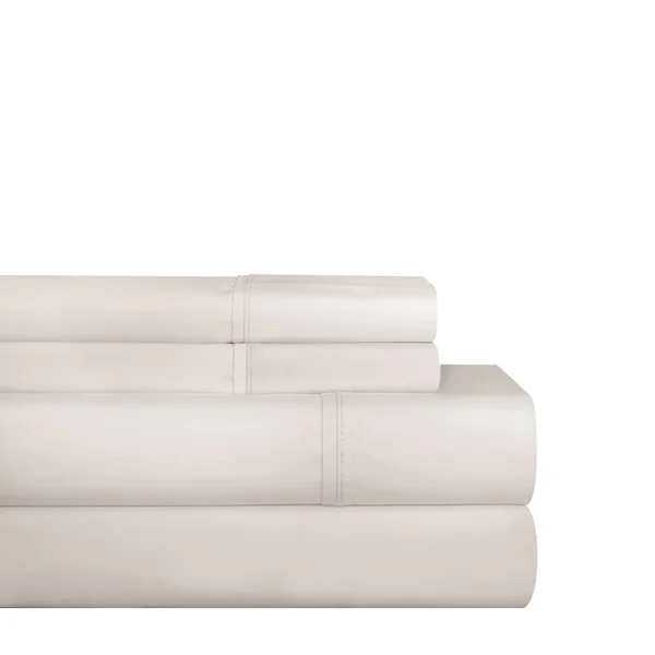 Pointehaven 200TC Cotton Sheet Set, Size: Queen, White